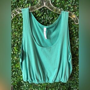 ALO Yoga Teal Sleeveless Women's cropped Top